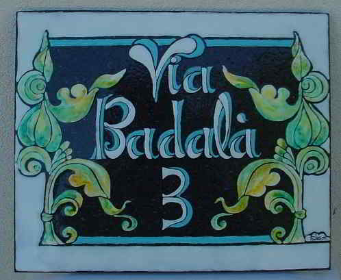 Ceramic Lava House Number